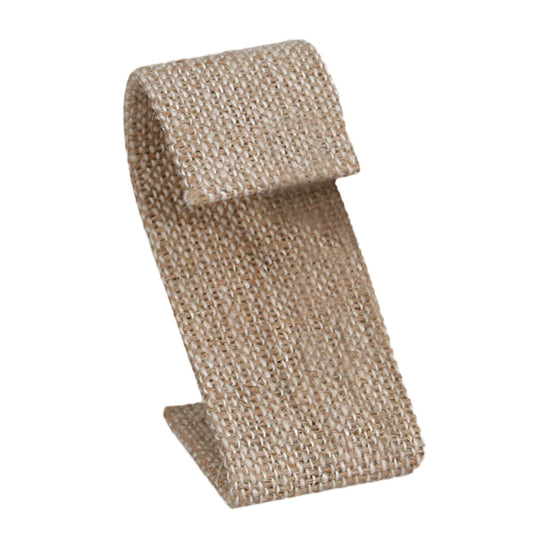 Curved Top Earring Display Ramp & Stand — 1 1/2 x 2 1/8 x 3 1/2" H — 1 pr — Burlap