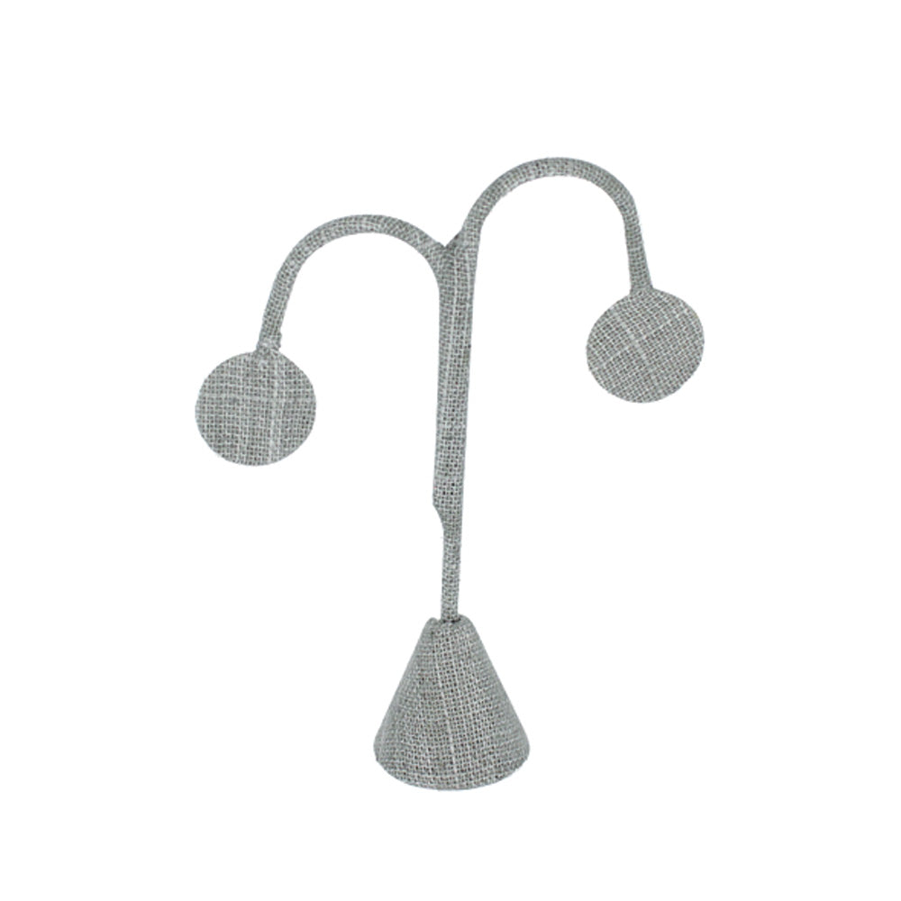 Lamp Style Earring Stand — 4 3/4" H (120mm) — Grey Linen