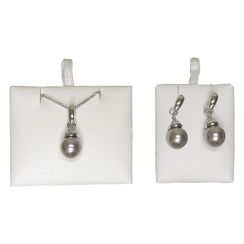 Versatile Replacement Pads — Earring Tray Pad — 1 3/8″ x 1 5/8″ — All White Faux Leather