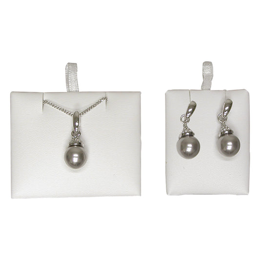 Versatile Replacement Pads — Earring Tray Pad — 1 3/8″ x 1 5/8″ — All White Faux Leather