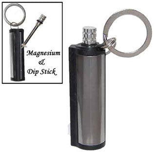 Outdoor Emergency Match-Style Fire Starter with Compass and Keychain