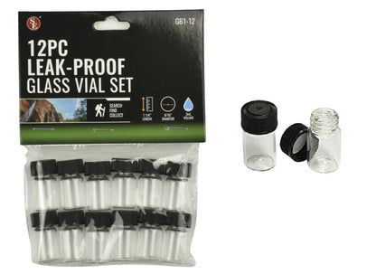 Clear Glass Vials for Gold Panning