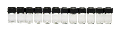 Clear Glass Vials for Gold Panning