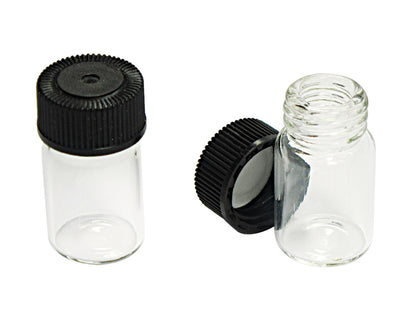 Clear Glass Vials for Gold Panning