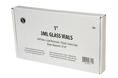 Clear Glass Vials for Gold Panning