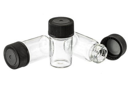 Clear Glass Vials for Gold Panning