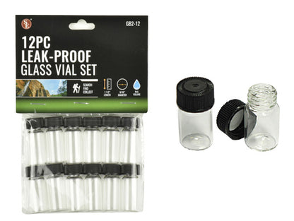 Clear Glass Vials for Gold Panning