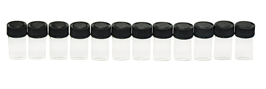 Clear Glass Vials for Gold Panning