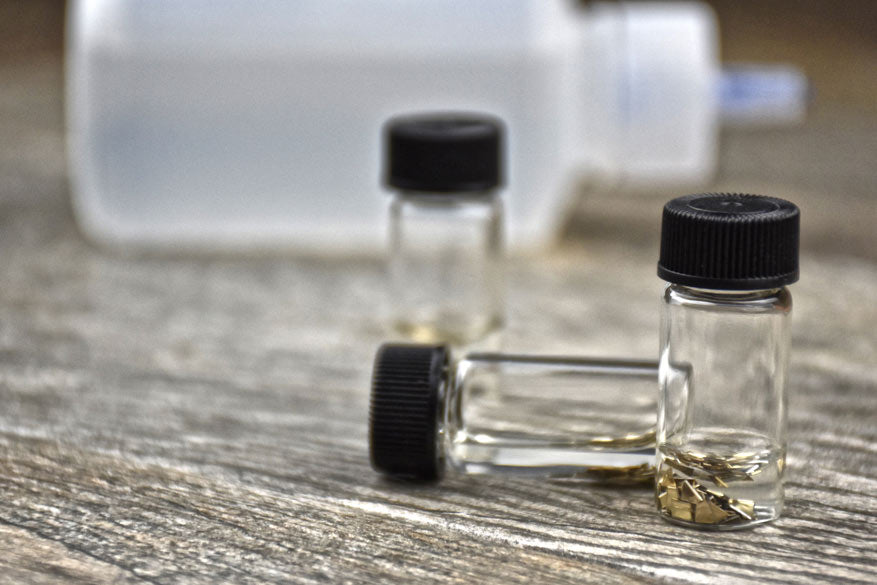 Clear Glass Vials for Gold Panning