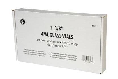 Clear Glass Vials for Gold Panning