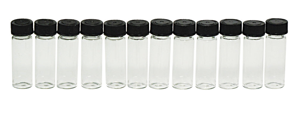 Clear Glass Vials for Gold Panning