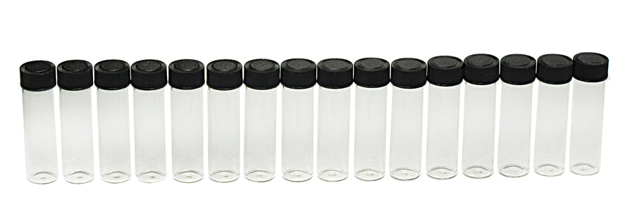 Clear Glass Vials for Gold Panning