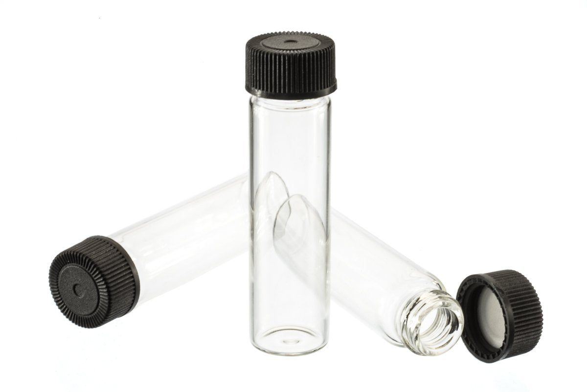 Clear Glass Vials for Gold Panning