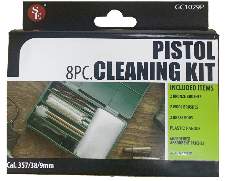 8Pc Pistol Cleaning Kit