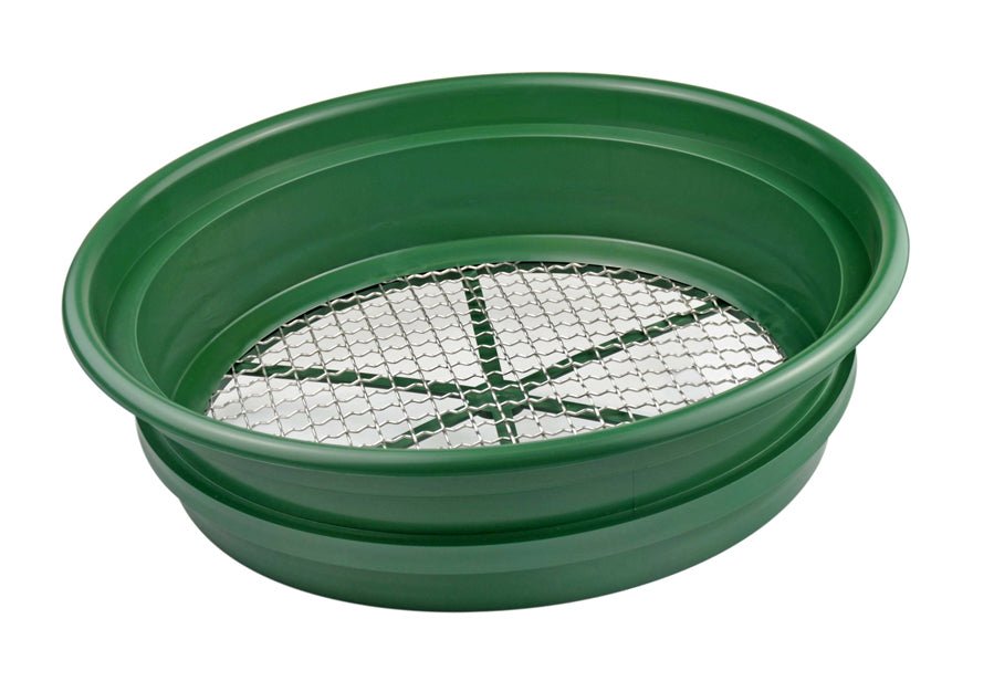 13-1/4" Mesh Stackable Sifting Pan, Gold Panning