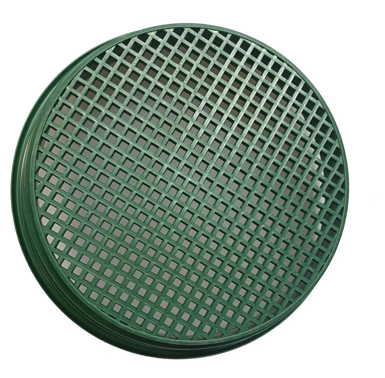 13-1/4"/1/4" Mesh Plastic Screen Green Stackable Sifting Pan, Gold Panning