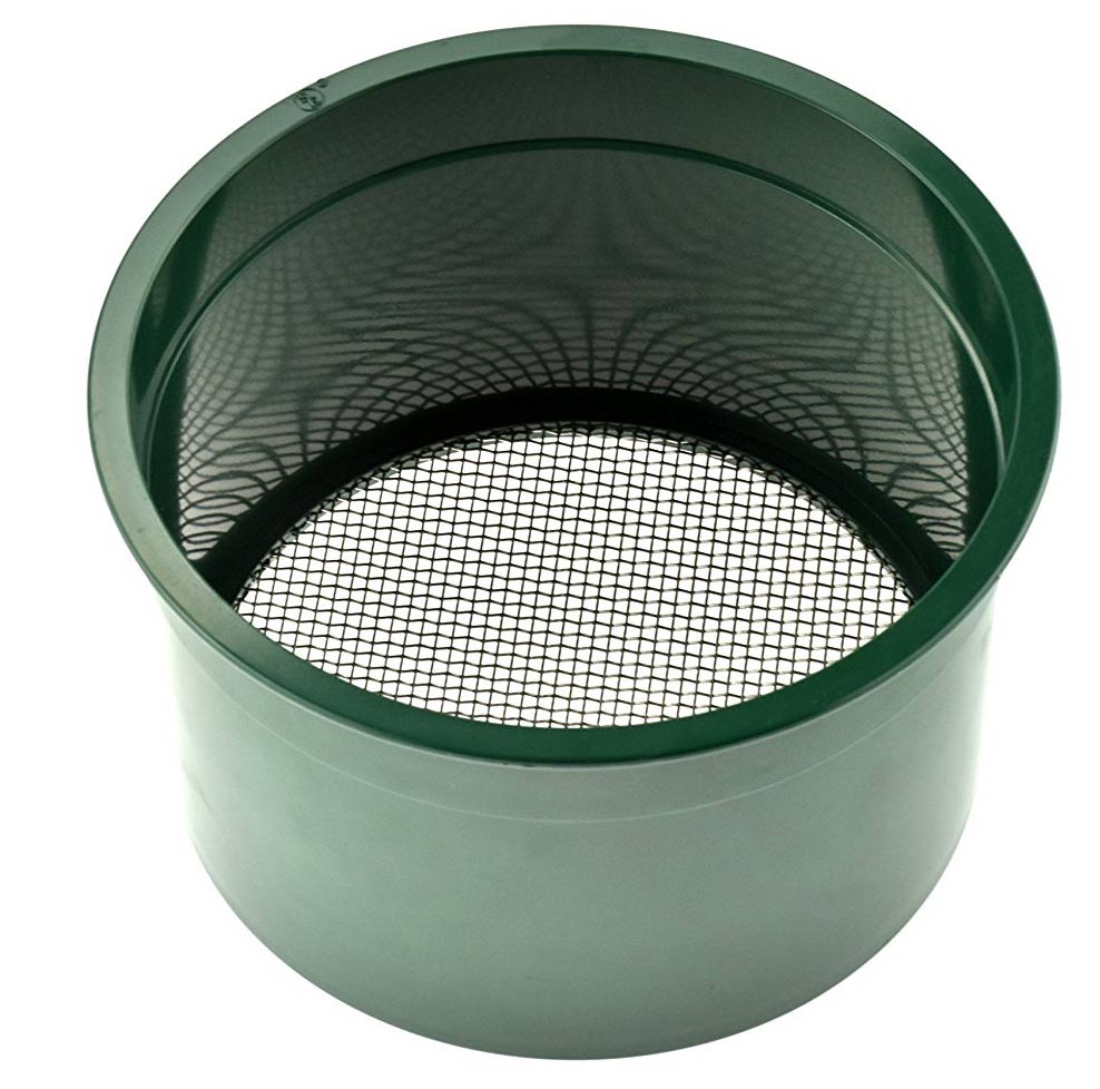 6" Green Mini Stackable Sifting Pan, Gold Pannings