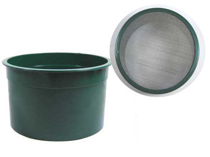 6" Green Mini Stackable Sifting Pan, Gold Pannings