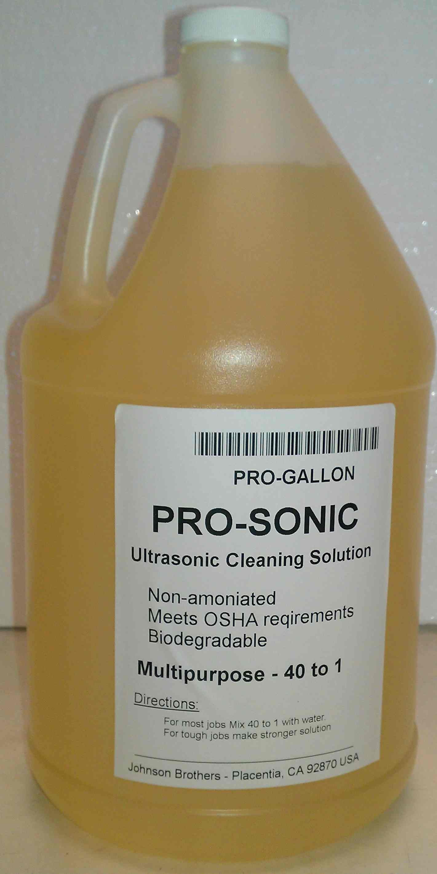 Pro-Sonic Cleaning Solution