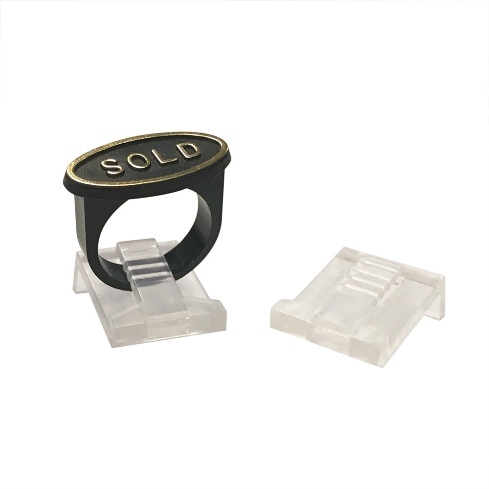Plastic Ring Clip — Clear