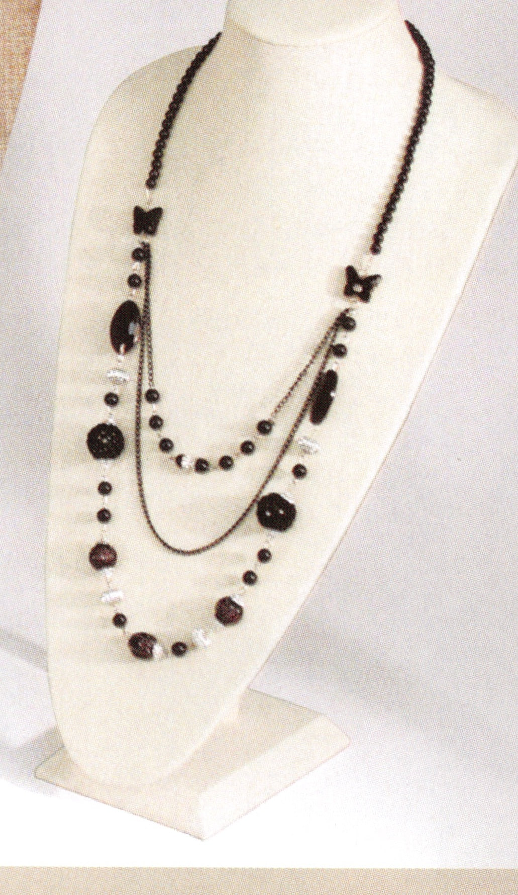 Extra Tall Adjustable Neckform — White Faux Leather