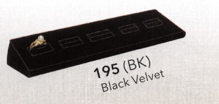 5-SLOT Ring stand — Black velvet