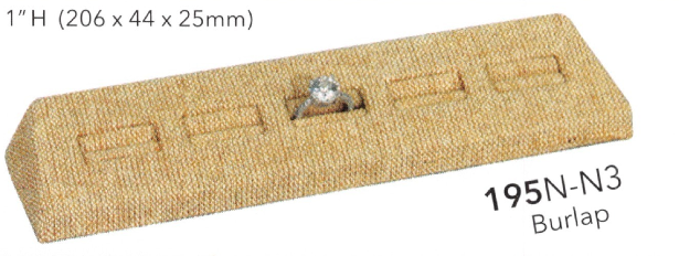 5-SLOT Ring stand — burlap
