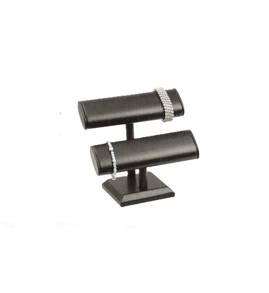 Oval Shape T-Bar — B — 7 3/8 x 7 1/8" H — Black Velvet