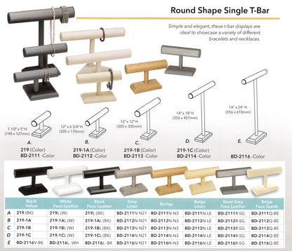 Round Shape Single T-Bar