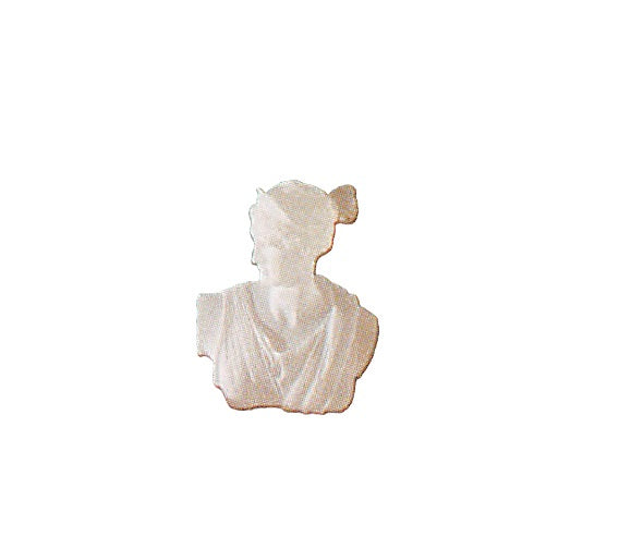 FEMALE Figure Sculpture-White — Black Polytyrenes