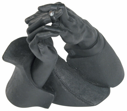 Mini hands sculpture — Polystyrenes — Black