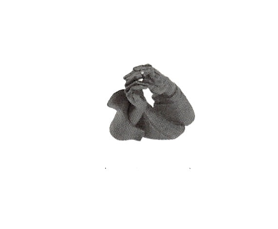 Mini Hands sculpture — Wht Polytyrenes — White