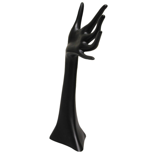 CURLED INDEX hand display — Polytyrenes — Black