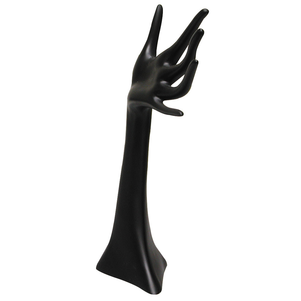 OPENED FINGERS hand display — Polytyrenes — Black
