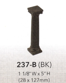 MEDIUM Ionic capital column — Polytyrenes — Black