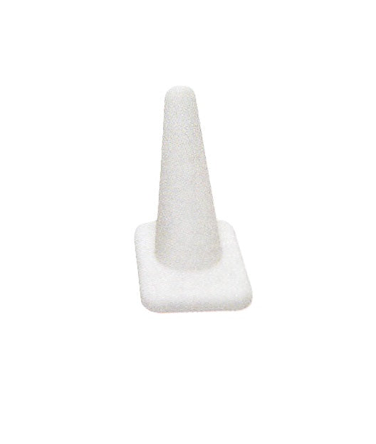 Rubber finger (rectangular base) — Wht Rubber