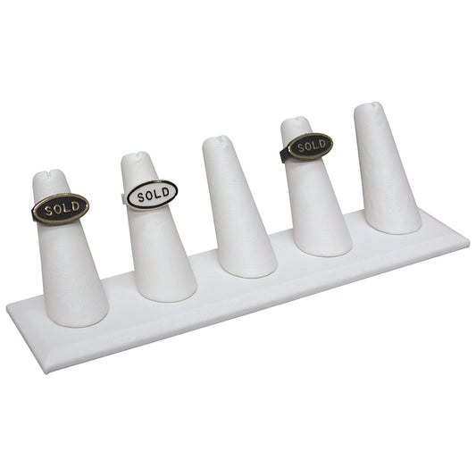 5-Long Finger Ring Display — 5 Fingers