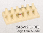 12-Finger ring stand; 2 tier — beige