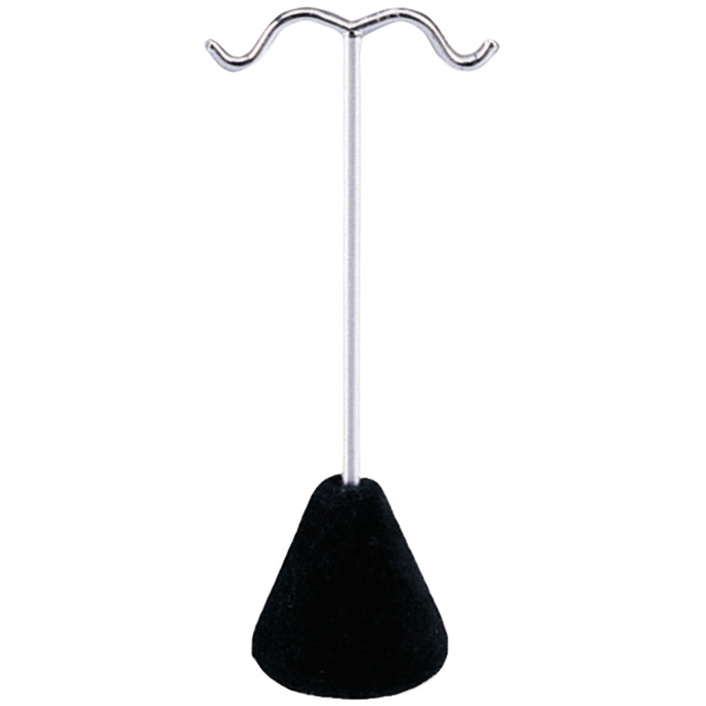 Earring Hook Stand — Black Velvet Base