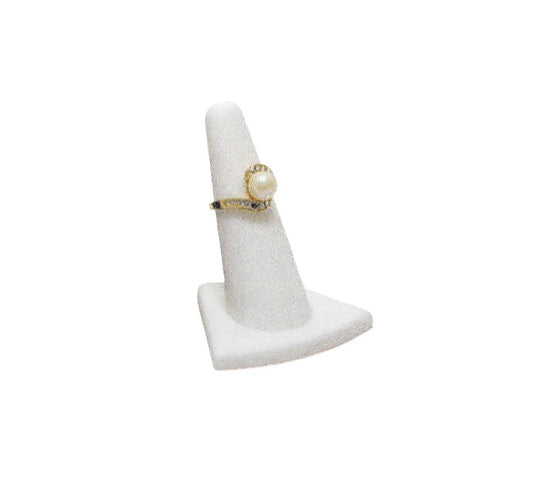 Rubber finger (triangular base) — Wht Rupper
