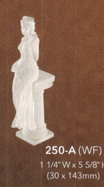 SHORT Ionic capital column w/model — Wht — Frosty White