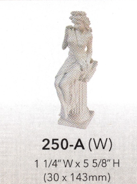 SHORT Ionic capital column w/model — Wht Polytyrenes — White