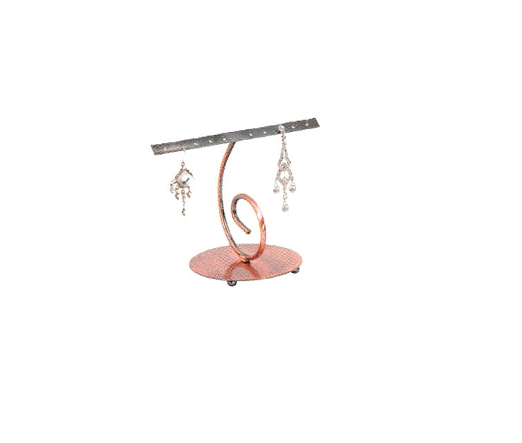 Black & Copper Metal Bar Displays — 5 1/2 x 3 1/2 x 4 1/2" H — up to 5 pr — Black