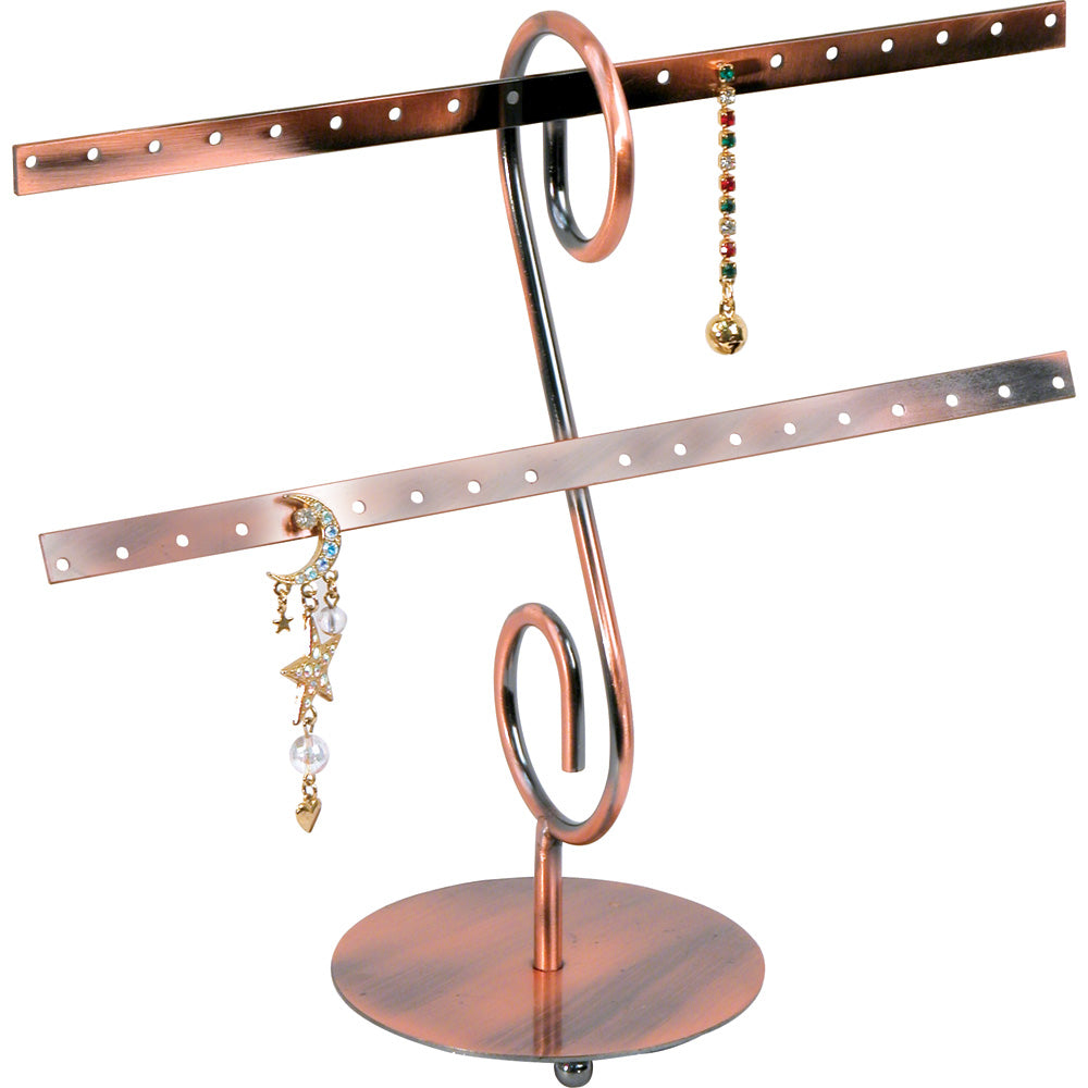 Black & Copper Metal Bar Displays