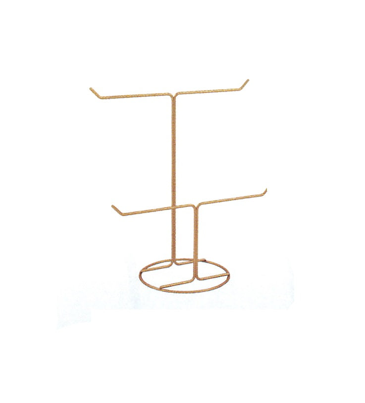 Black & Copper Metal Bar Displays — 7 1/2 x 5 1/2 x 12 1/8" H — necklace/bracelet — Black