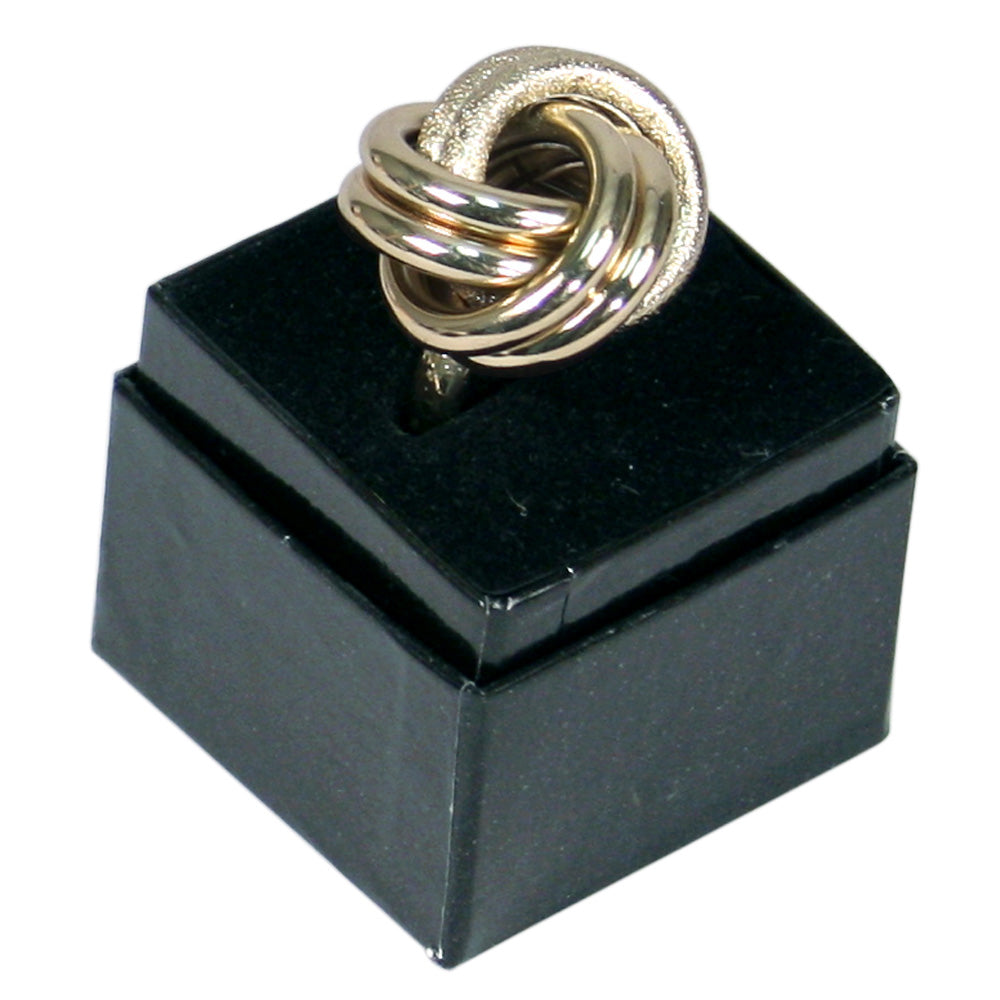 Mini Paper Ring Box - Glossy Black & White