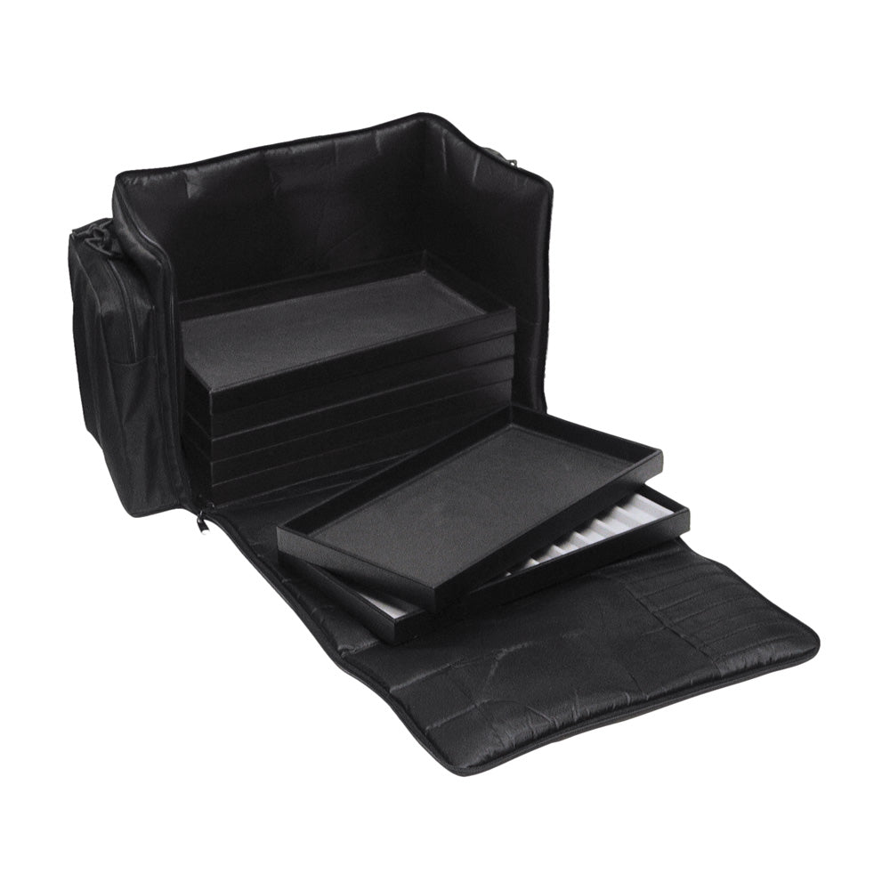 Deluxe Soft Black Duffle Bags — Black