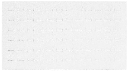 Deluxe Ring Foams — 72-Ring Slots — 14 1/8 x 7 5/8" — White