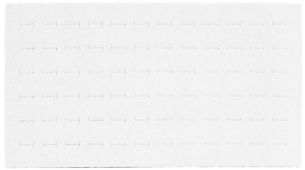 Deluxe Ring Foams — 36-Ring Slots — 7 3/4 x 6 3/4" — White