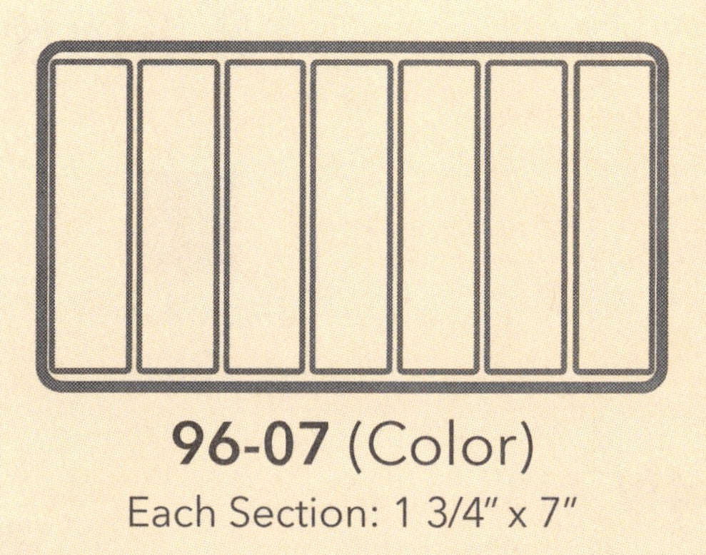 Flocked Tray Liners — 1 3/4 x 7" sections — Red